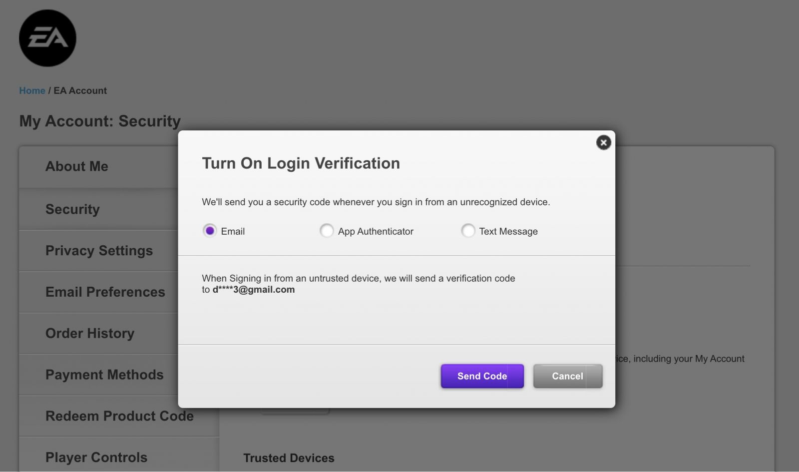 Turn on Origin / FUT Account Login verification